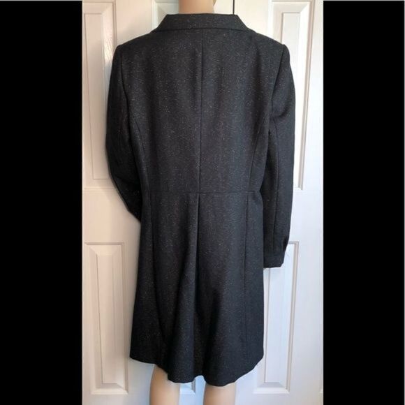 Worthington Black Metallic Princess Cut Coat - Picture 6 of 7